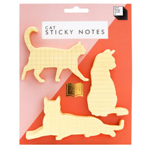 Load image into Gallery viewer, Pack of Three Cat Sticky Notes