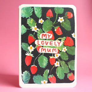 Lovely Mum Strawberry Card