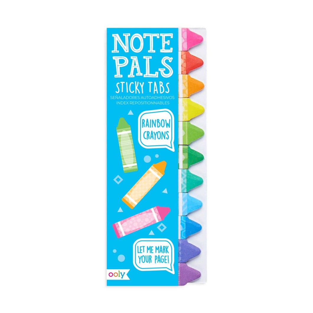 Note Pals Sticky Tabs: Rainbow Crayons