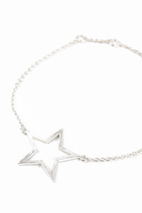 Brushed Silver Star Bracelet