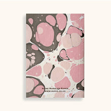 Load image into Gallery viewer, Hand Marbled Pink Notebook