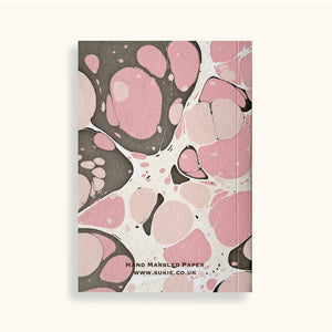 Hand Marbled Pink Notebook