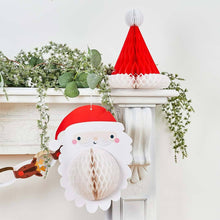 Load image into Gallery viewer, Santa Honeycomb Decorations Set