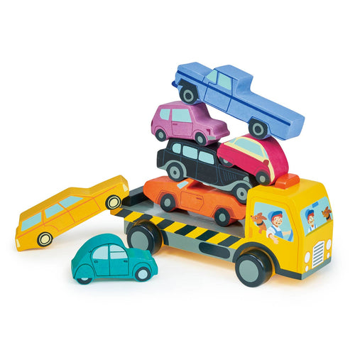 Wooden Stacking Cars