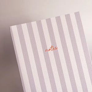 Lilac Stripe Notebook