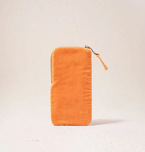 Pineapple Orange Velvet Glasses Case