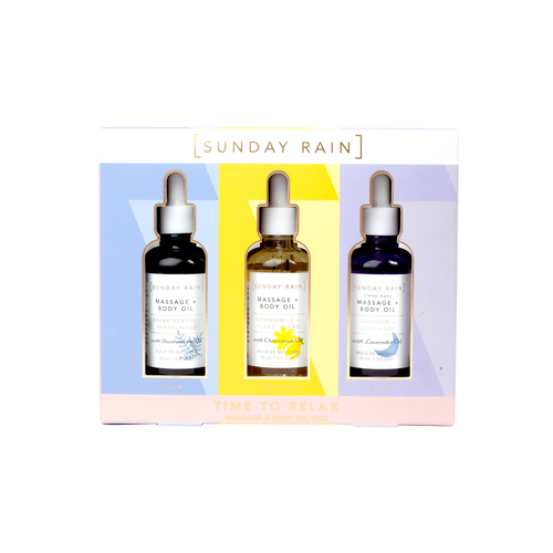 Sunday Rain Massage & Body Oil Trio