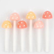 Load image into Gallery viewer, Mushroom Birthday Candles