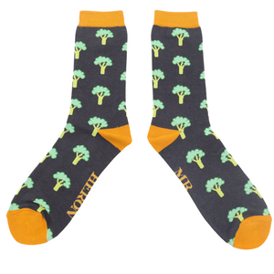 Broccoli Charcoal Men's Socks