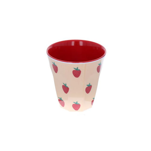 Small Strawberry Melamine Cup