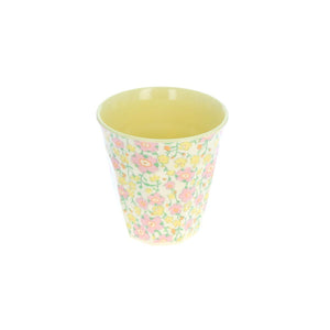 Small Yellow Floral Melamine Cup