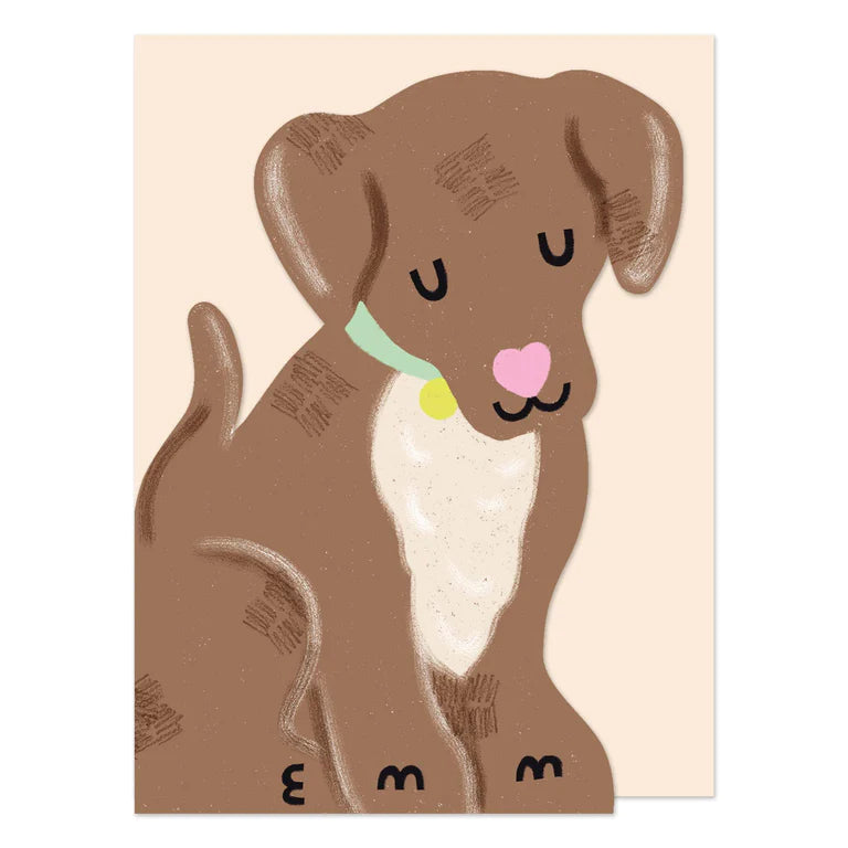 Mini Chocolate Puppy Card