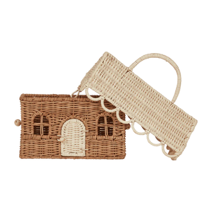 Rattan Gingerbread Casa Clutch