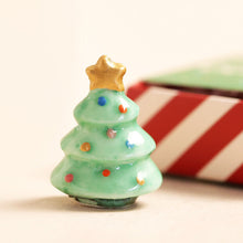 Load image into Gallery viewer, Tiny Matchbox Ceramic Christmas Tree