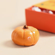 Load image into Gallery viewer, Tiny Matchbox Ceramic Pumpkin