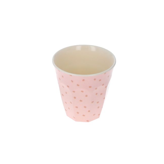 Small Pink Spot Melamine Cup