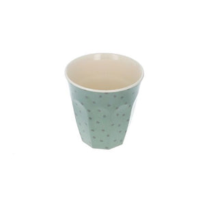 Small Green Spot Melamine Cup