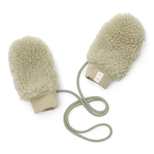 Teddy Mittens: Soft Green