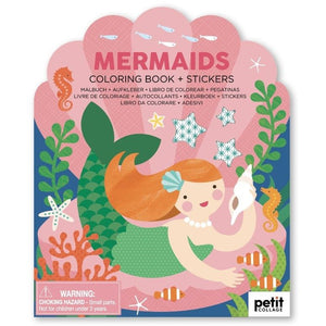 Mermaids Colouring Book + Stickers