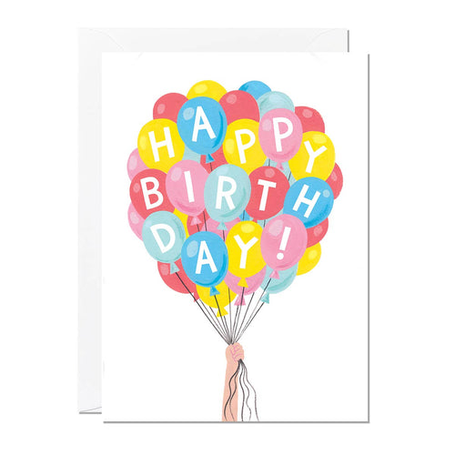 Balloon Bunch Birthday Card