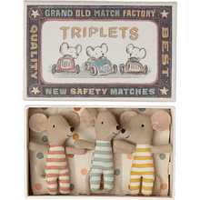 Load image into Gallery viewer, Triplets Baby Mice In Matchbox