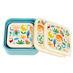 Set Of 3 Wild Wonders Snack Boxes