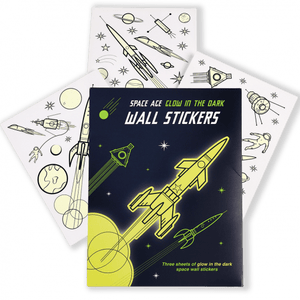 Space Age Glow In The Dark Wall Stickers