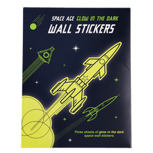 Load image into Gallery viewer, Space Age Glow In The Dark Wall Stickers