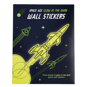 Space Age Glow In The Dark Wall Stickers