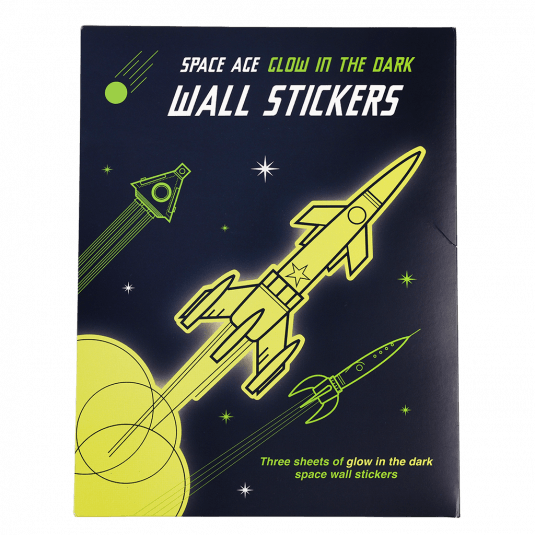 Space Age Glow In The Dark Wall Stickers