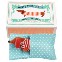 Load image into Gallery viewer, Little Sausage Dog In Matchbox