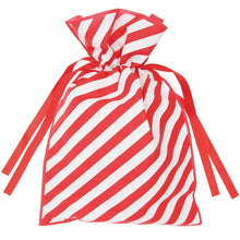 Load image into Gallery viewer, Small Candy Stripe Fabric Gift Bag