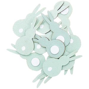 Mint Rabbit Wooden Stickers