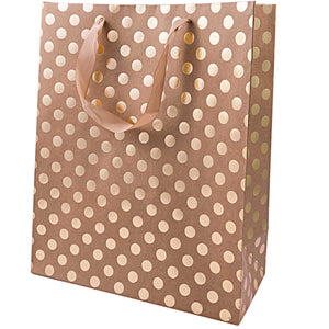 Large Natural Gold Spot Gift Bag