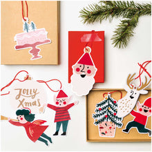 Load image into Gallery viewer, Red Jolly Gift Tags