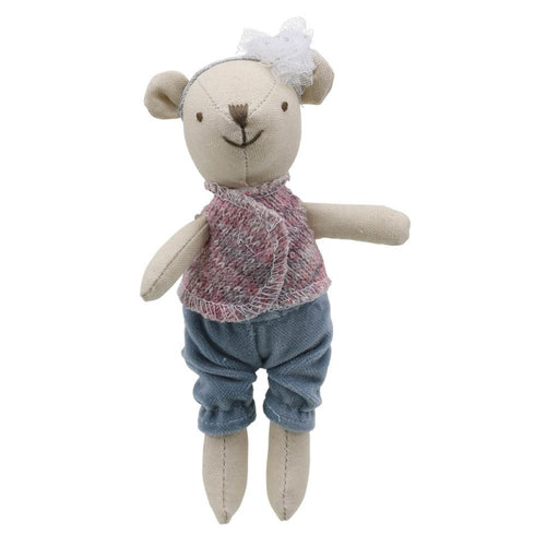 Linen Mini Bear Girl