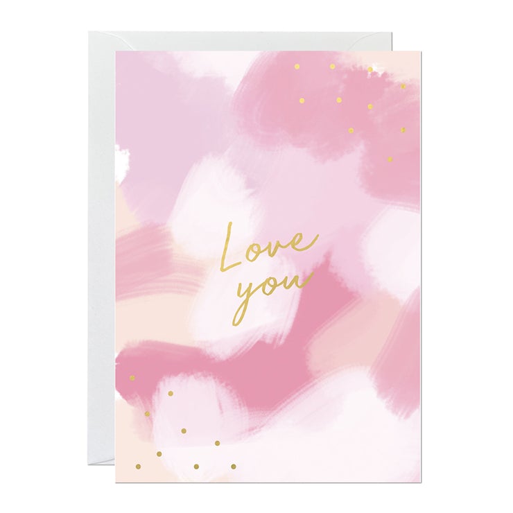 Pink Love You Card