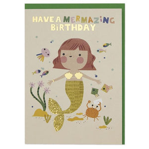 Mermazing Birthday Card