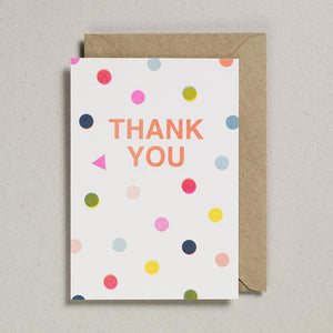 Fluorescent Thank You Multi Spot Card