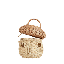 Load image into Gallery viewer, Natural Mushroom Rattan Basket