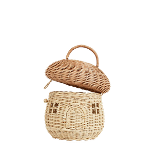 Natural Mushroom Rattan Basket