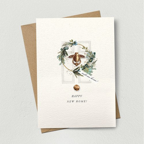 New Home Bee Knocker Card