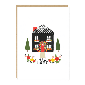 Floral New Home Greeting Card