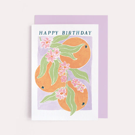 Oranges Happy Birthday Card