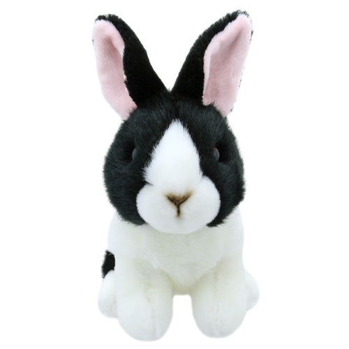 Little Black & White Rabbit Soft Toy