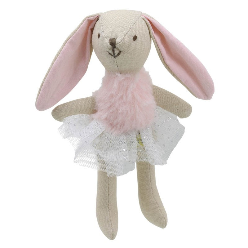 Linen Mini Pink Rabbit Girl