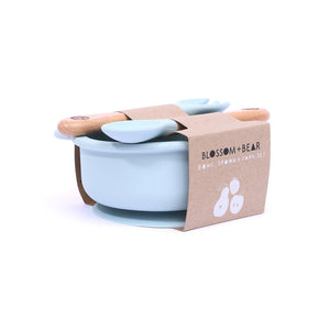 Sky Blue Cub Silicone Dinner Set