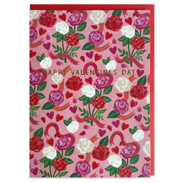 Happy Valentines Day Roses Card