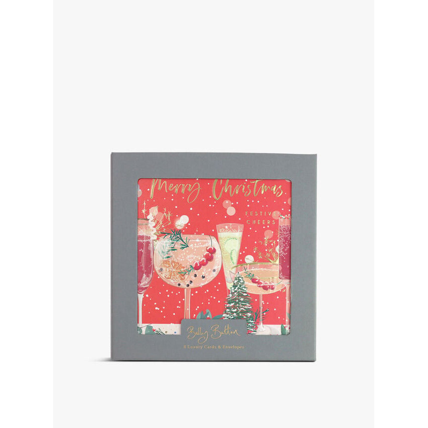 Christmas Drinks Set Of 8 Boxed Christmas Cards