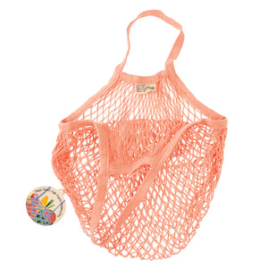 Organic Cotton String Bag Coral